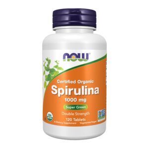NOW Foods Spirulina 1000 mg Tablet – 120 tablets