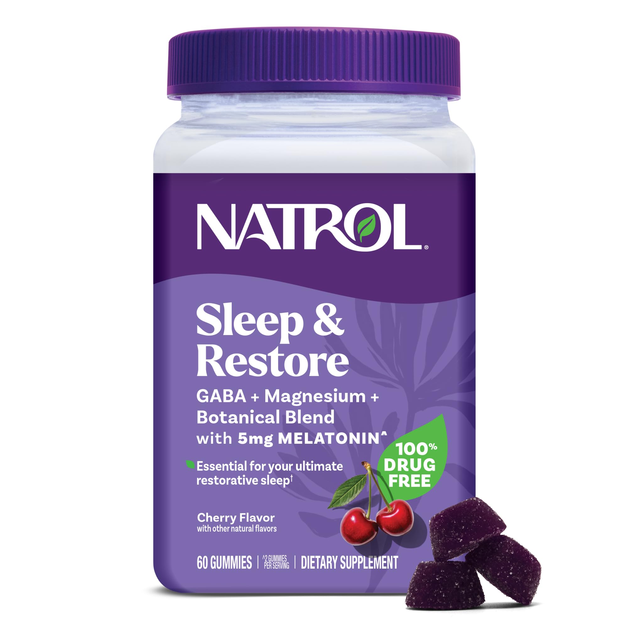 Natrol Magnesium glycinate/bisglycinate 5 mg Gummy – 60 gummies