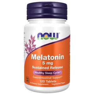 NOW Foods Melatonin 5 mg Tablet – 120 tablets