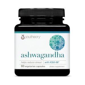 Youtheory Ashwagandha 1,000 mg Capsule – 60 capsules