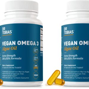 Dr. Tobias Vegan Algal omega-3 1400 mg Capsule – 30 servings