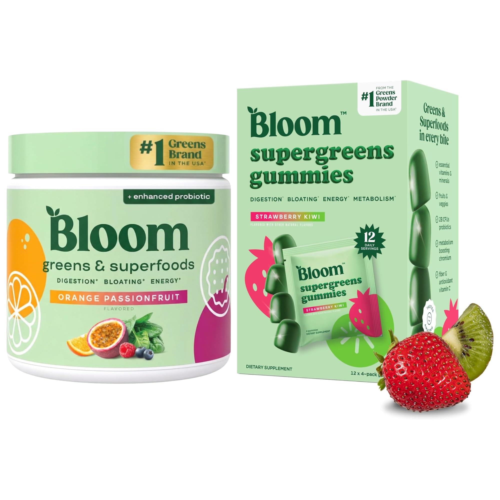 Bloom Super Greens Powders Gummy