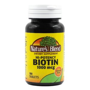 Nature’s Blend Biotin 1,000 mcg