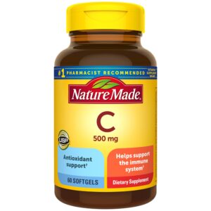 Nature Made Vitamin C 500 mg Softgel – 60 softgels