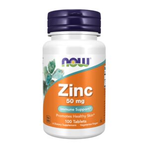 NOW Foods Zinc gluconate 50 mg Tablet – 100 tablets