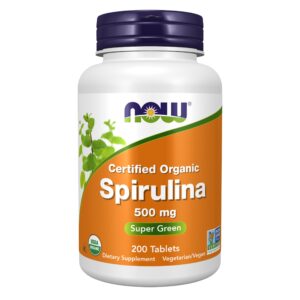 NOW Foods Spirulina 500 mg Tablet – 200 tablets