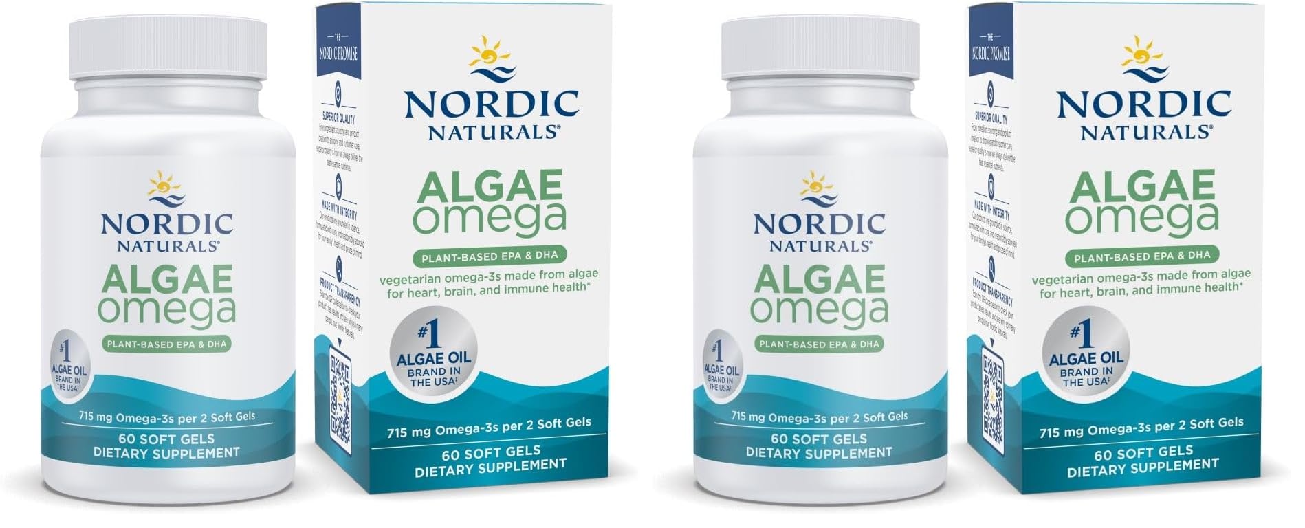 Nordic Naturals Algal omega-3 715 mg – 30 servings
