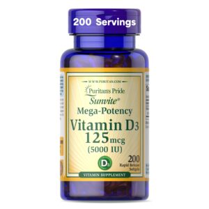 Puritan’s Pride Vitamin D3 (cholecalciferol) 5,000 IU