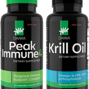 Daiwa Peak Immune 4 – Krill oil omega-3 Capsule – 3 capsules