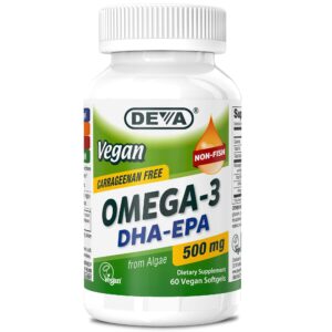 DEVA Vegan Fish oil omega-3 500 MG Softgel – 60 softgels