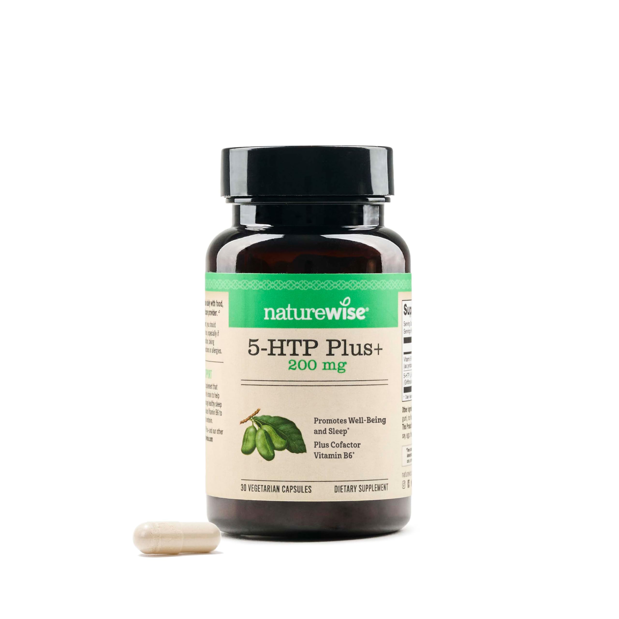 NatureWise 5-HTP 200mg Supplement from Relaxation Formulas 200 mg – 30 count