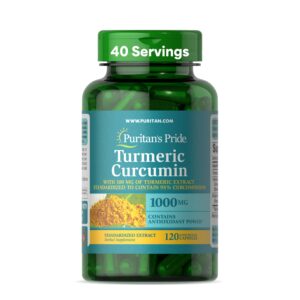 Puritan’s Pride Curcumin/turmeric extract 1000 mg Capsule – 120 capsules