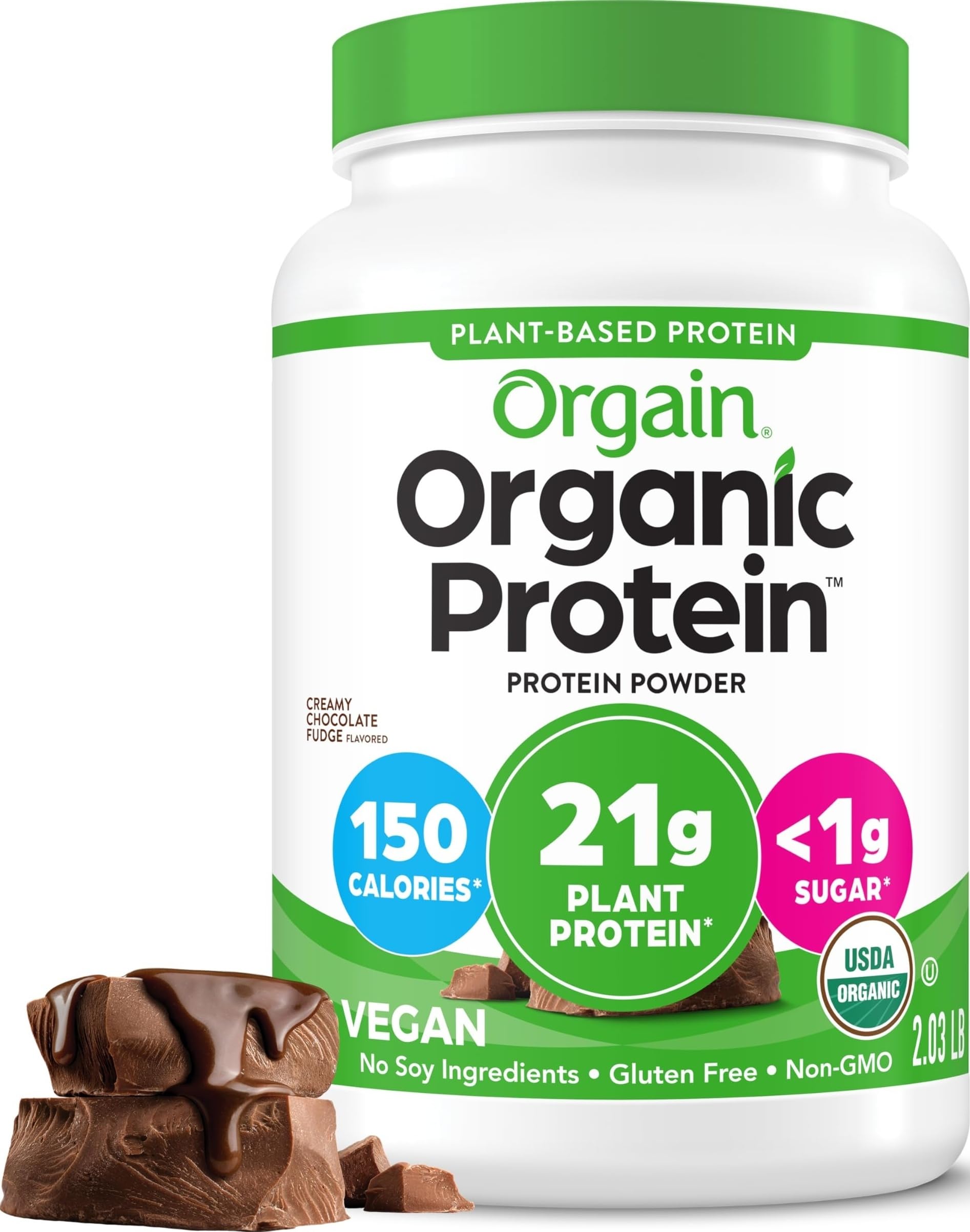 Orgain Vegan Protein Powder – 21 g