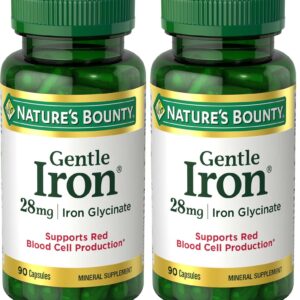 Nature’s Bounty Iron 28 mg Capsule – 90 count