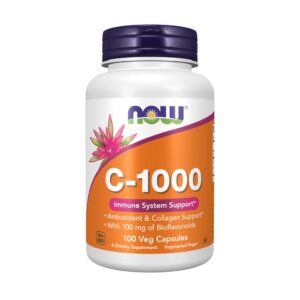 NOW Foods Vitamin C 100 mg Capsule – 100 capsules