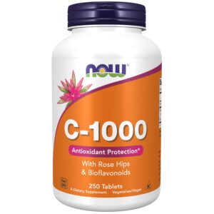 NOW Supplements Vitamin C Tablet – 250 tablets