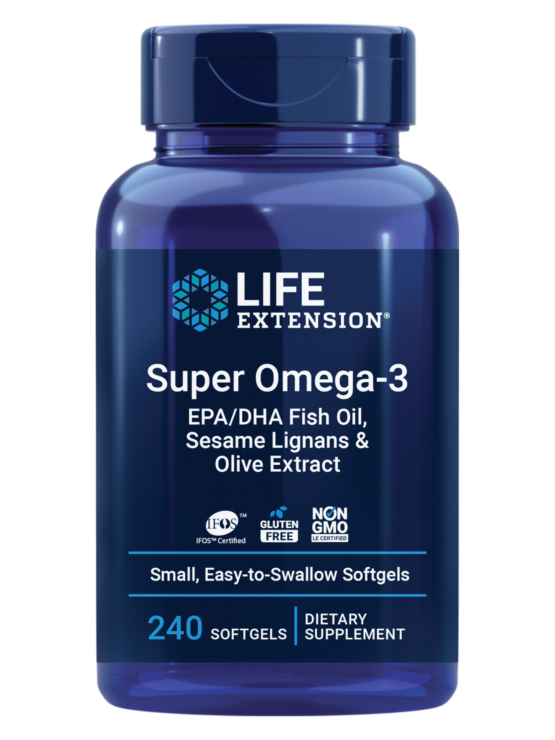 Life Extension Fish oil omega-3 Softgel – 240 softgels