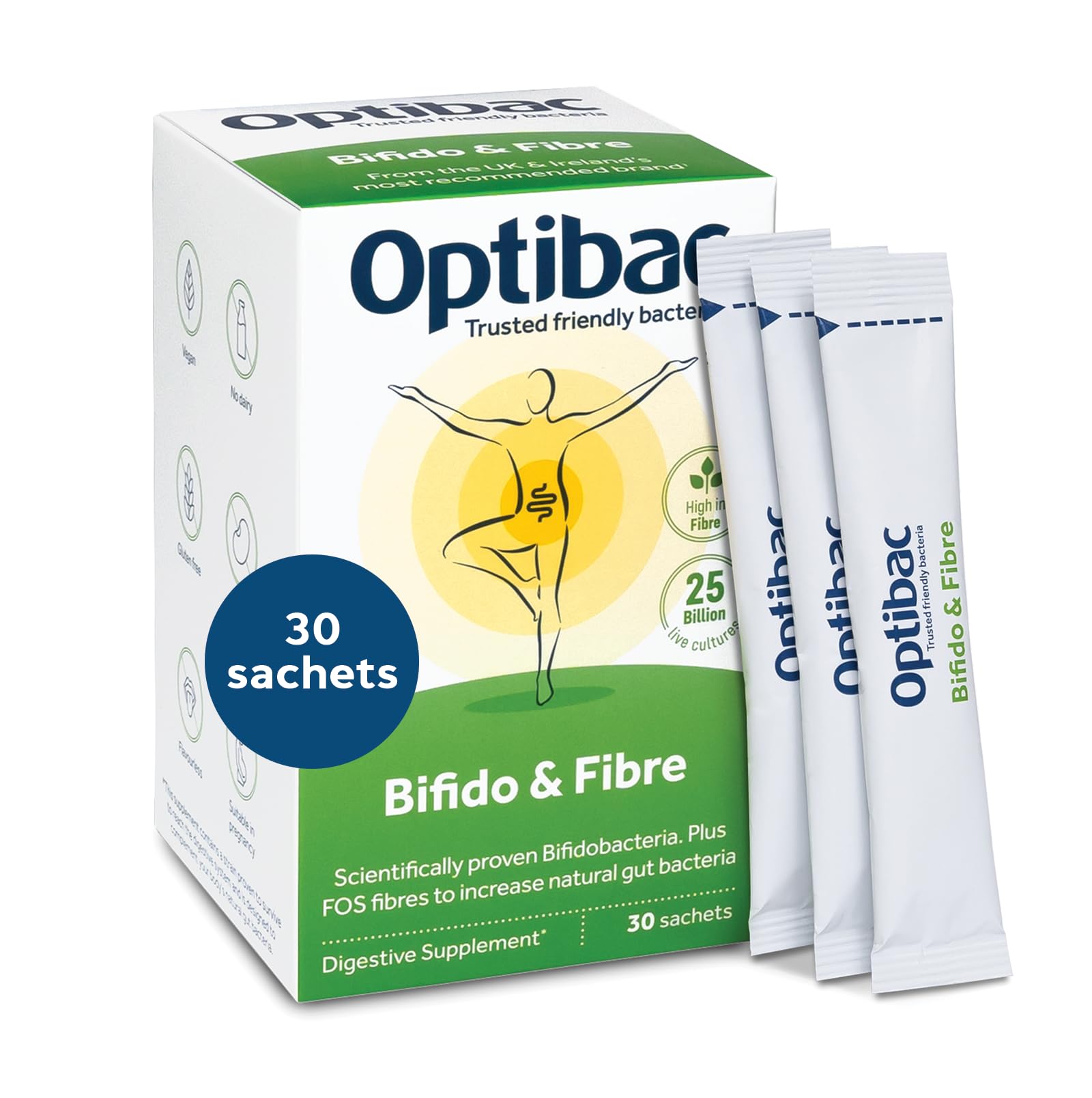 Optibac Probiotics Powder with Bifidobacteria Probiotics 25 Billion – 4 g