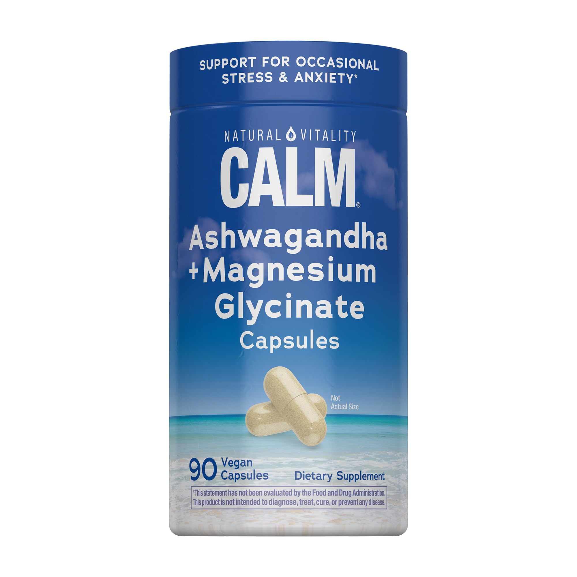 Natural Vitality Calm Magnesium glycinate/bisglycinate Capsule