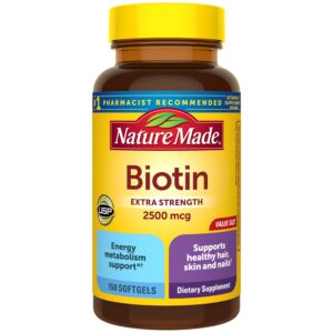 Nature Made Biotin 2500 mcg Softgel – 150 softgels