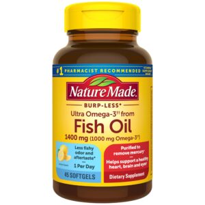 Nature Made Fish oil omega-3 1400 mg Softgel – 45 softgel