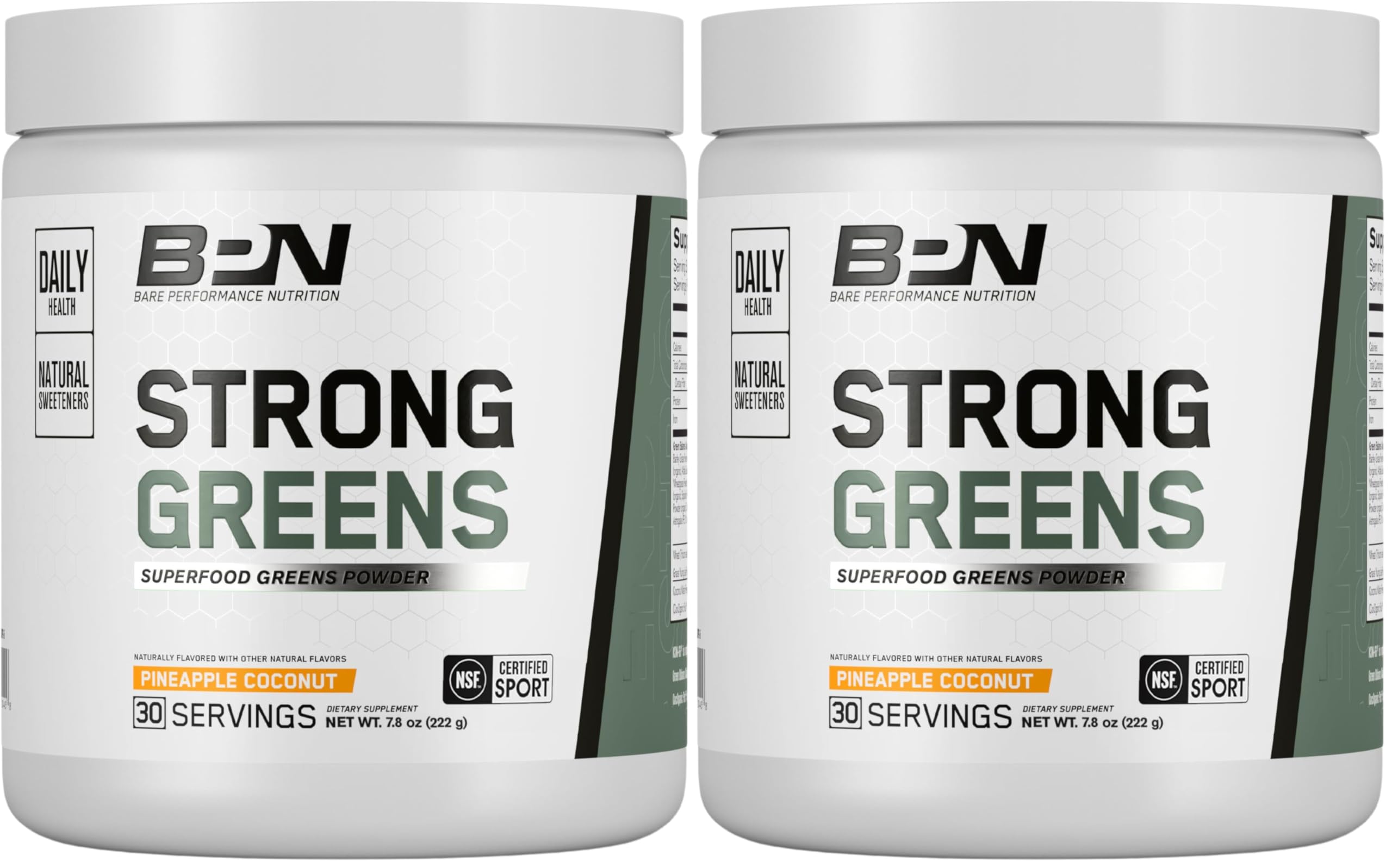 BARE PERFORMANCE NUTRITION, BPN Strong Greens Powders