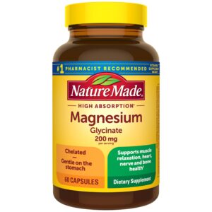 Nature Made Magnesium glycinate/bisglycinate 200 mg Capsule – 60 capsules