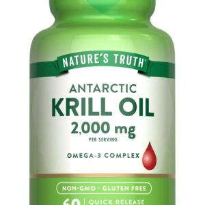 Nature’s Truth Krill oil omega-3 2000 mg Softgel – 60 count