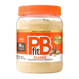 PBfit Classic Peanut Butter Powder Vegan Protein – 30 Oz