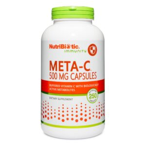 NutriBiotic Meta-C Capsules, 500 mg Spirulina 500 mg – 250 count