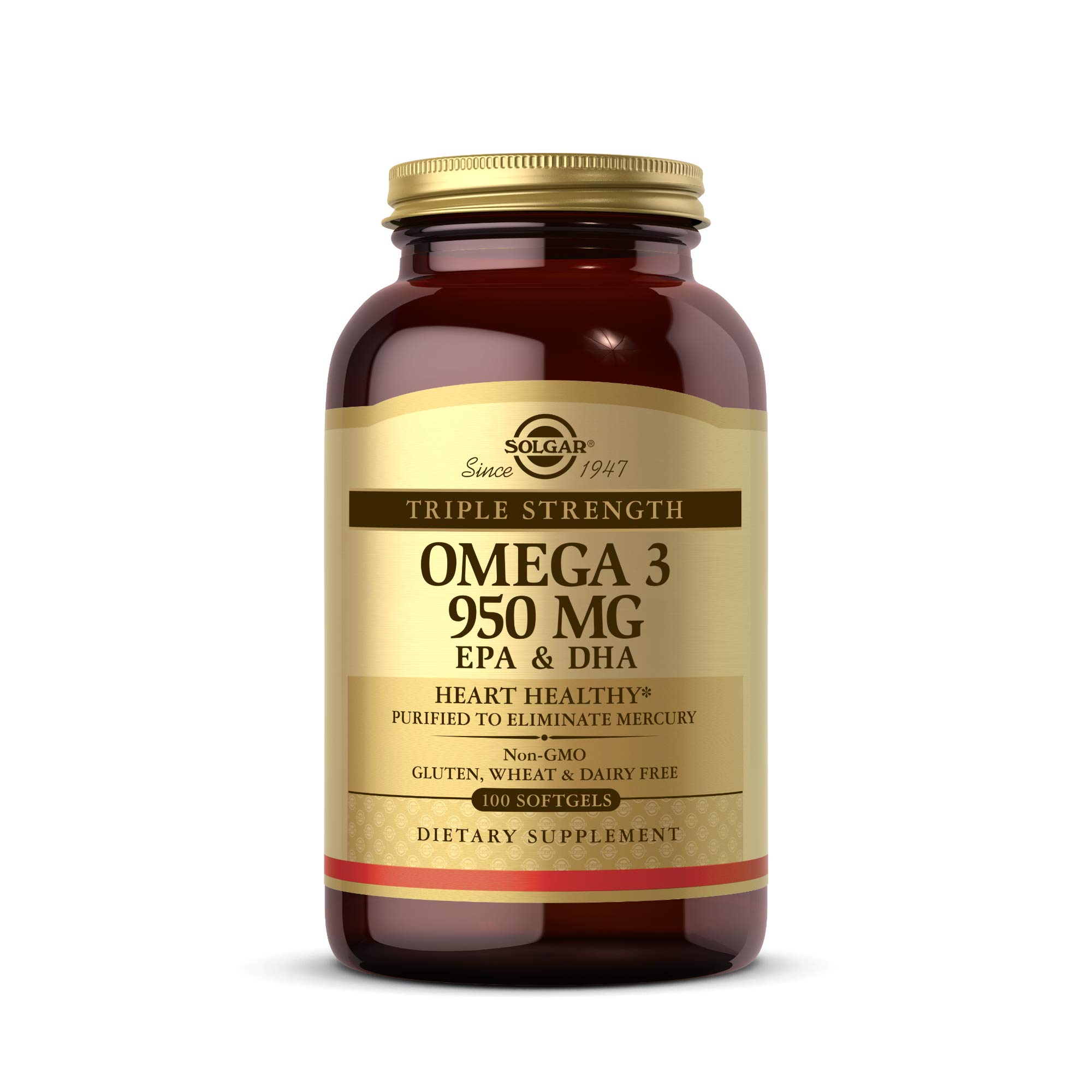 Solgar Omega-3 950 mg Softgel – 100 count