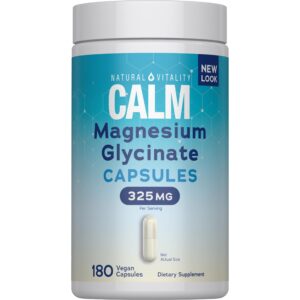 Natural Vitality Calm Magnesium glycinate/bisglycinate Capsule