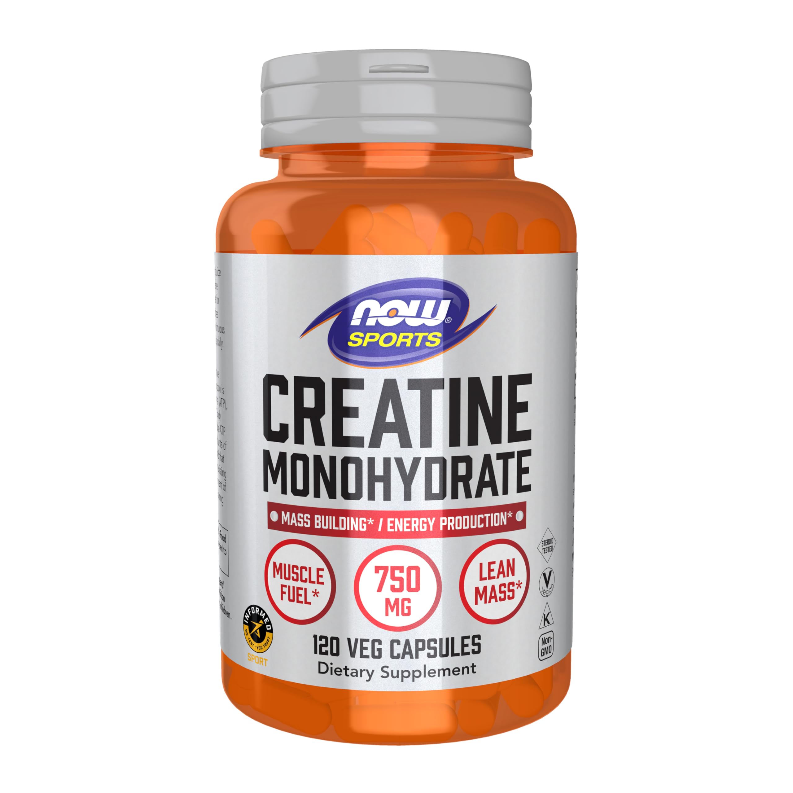 NOW Foods Creatine monohydrate 750 mg Capsule – 120 capsules