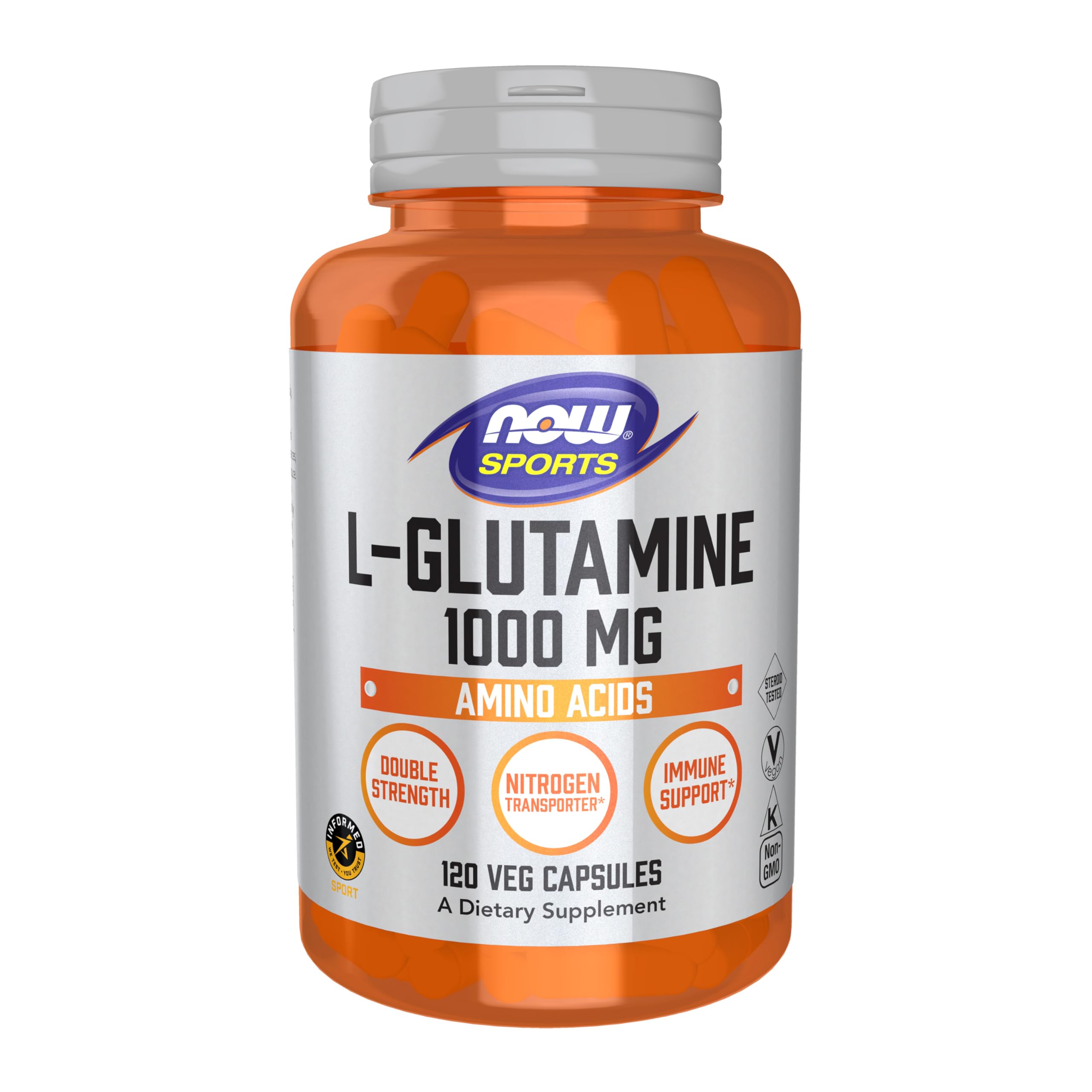 NOW Foods L-Glutamine 1,000 mg Capsule – 120 capsules