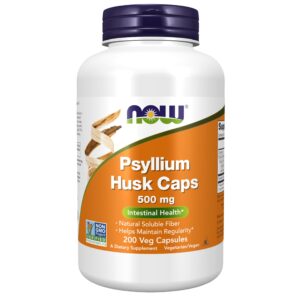 NOW Foods Psyllium fibre 500 mg Capsule – 200 capsules
