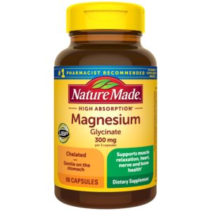 Nature Made Magnesium glycinate/bisglycinate 300 mg Capsule – 90 capsules