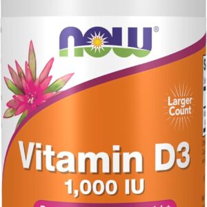 NOW Foods Vitamin D3 25 mcg (1,000 IU) – 360 Softgels