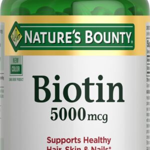 Nature’s Bounty Biotin 5000 mcg Softgel – 150 softgels