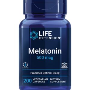 Life Extension Melatonin 500 mcg Capsule – 200 capsules