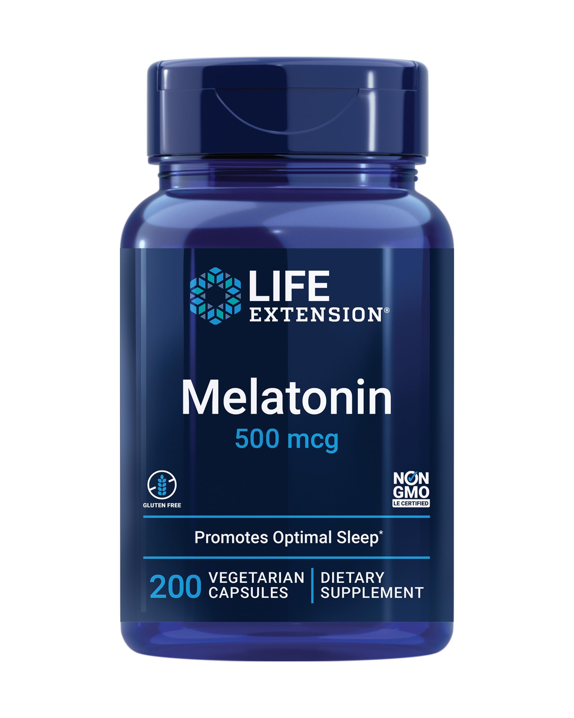 Life Extension Melatonin 500 mcg Capsule – 200 capsules