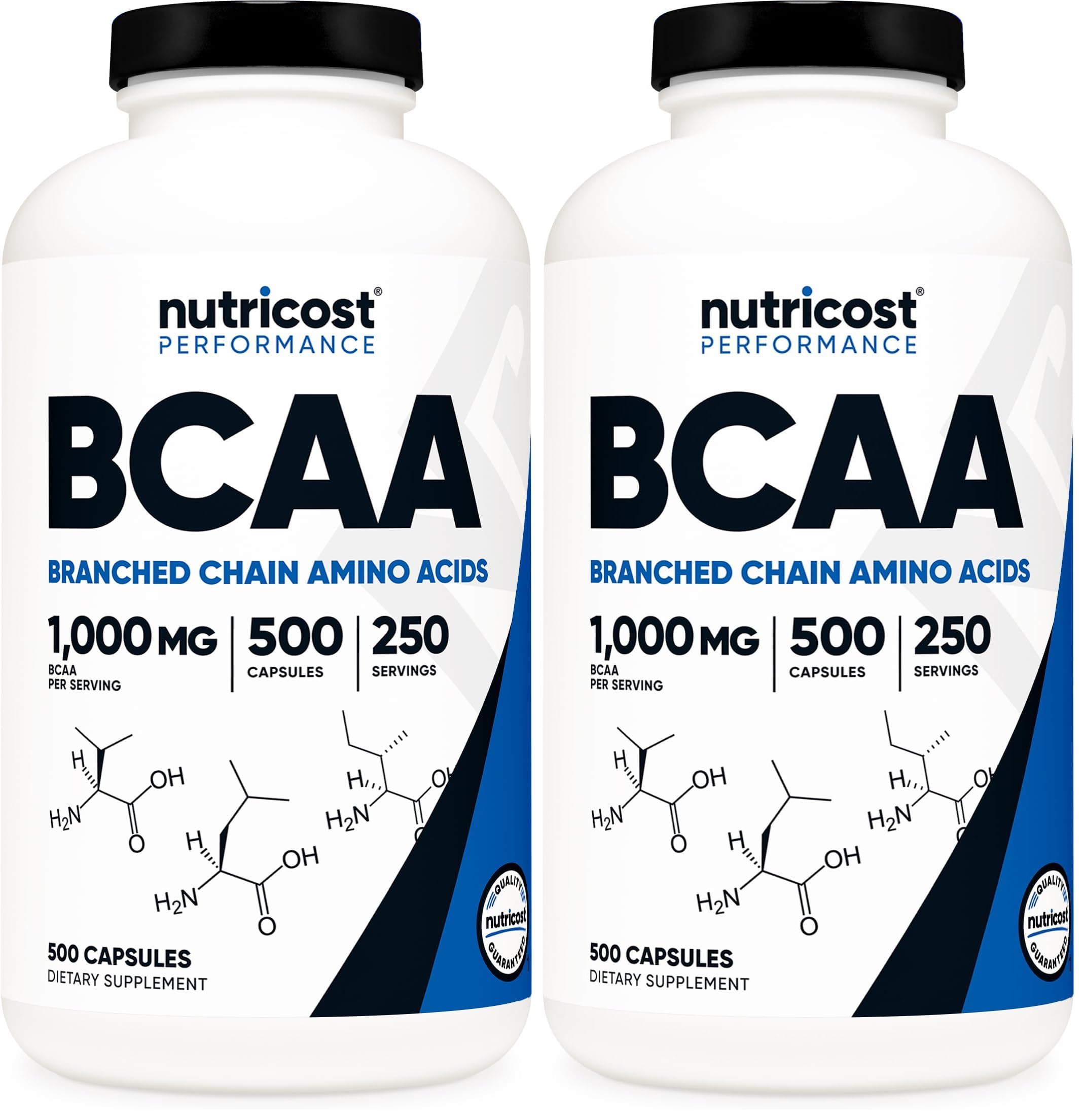 Nutricost BCAAs 1000 mg Capsule – 500 capsules