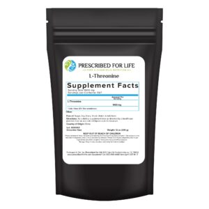 Prescribed For Life Threonine Powder EAAs – 12 oz