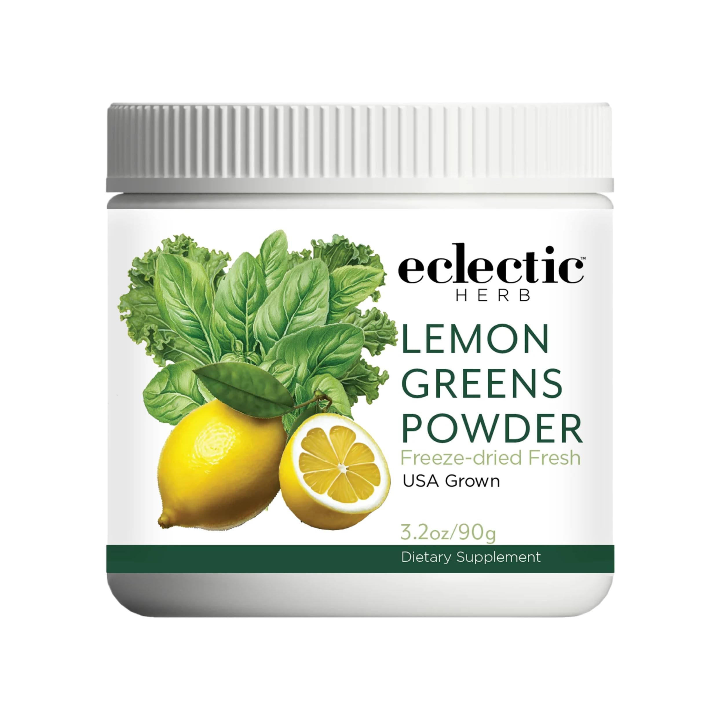 Eclectic Herb - Lemon Greens Powders – 3.2 oz