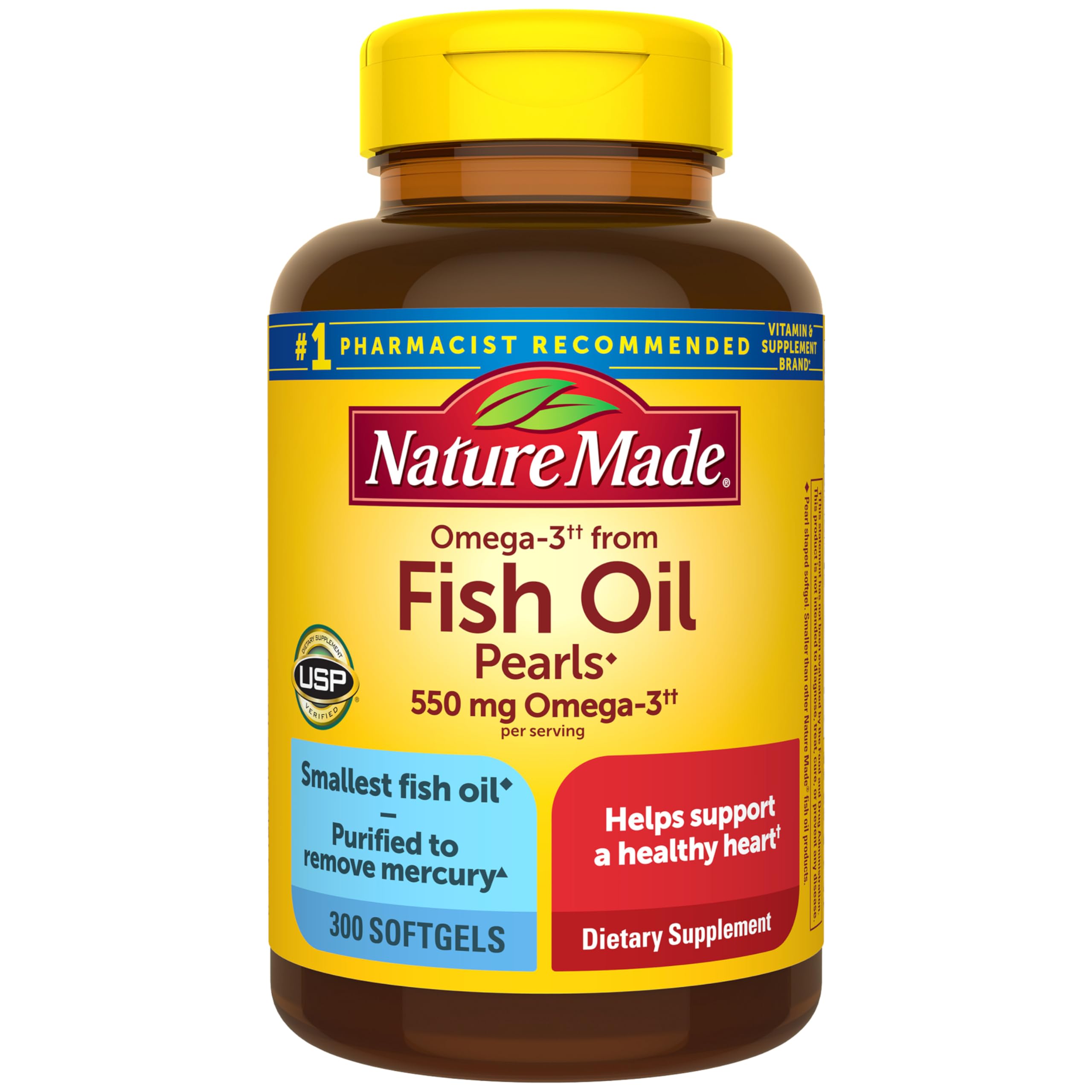 Nature Made Fish oil omega-3 550 mg Softgel – 300 softgels