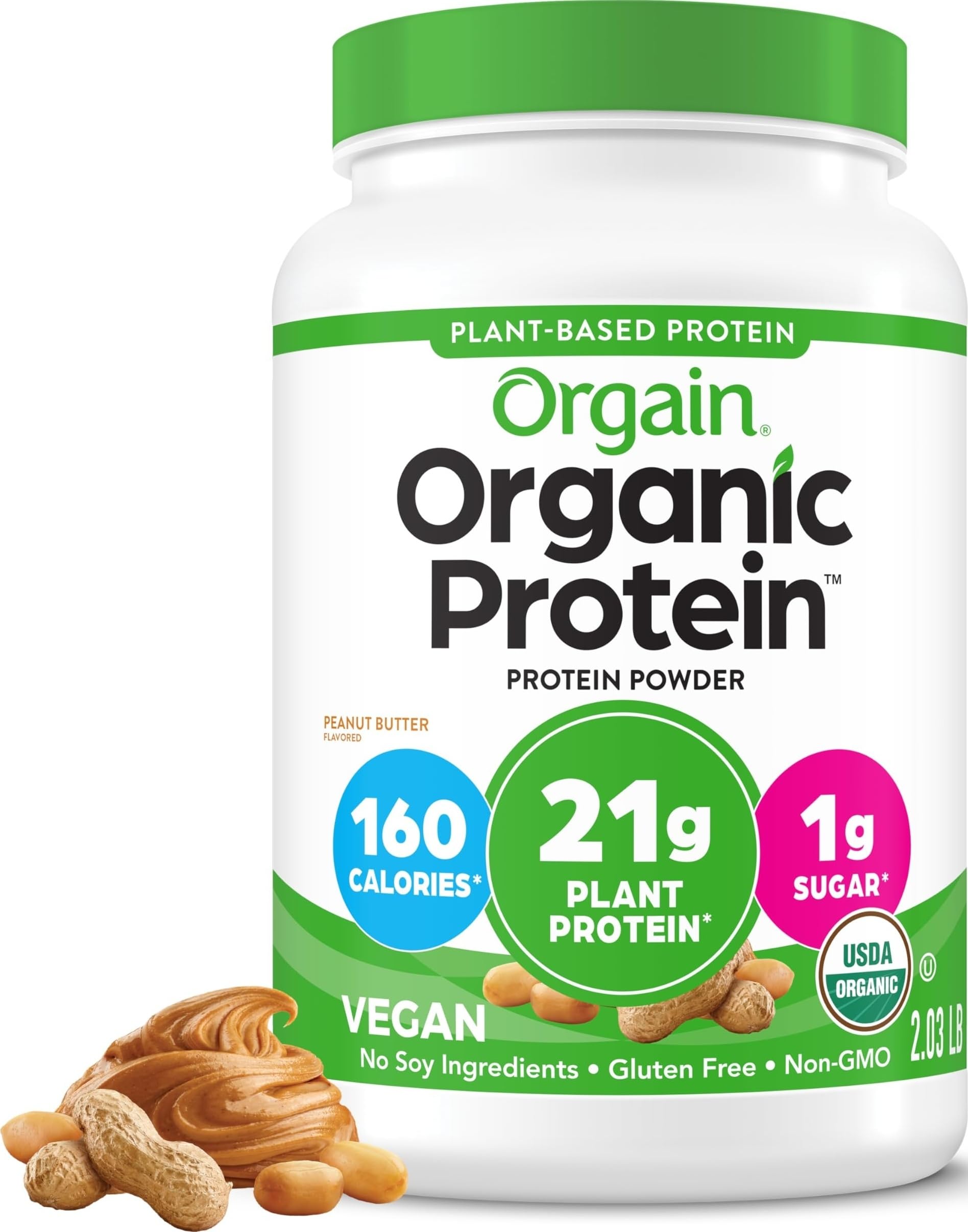 Orgain Vegan Protein Powder – 21 g