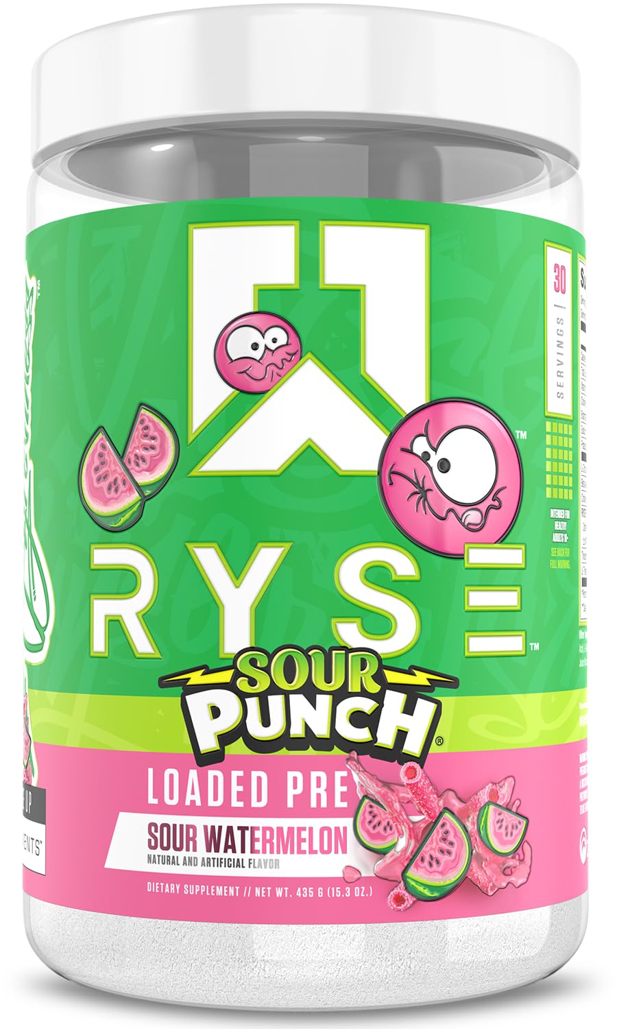 RYSE Loaded Pre-Workout 300 mg Powder – 30 servings