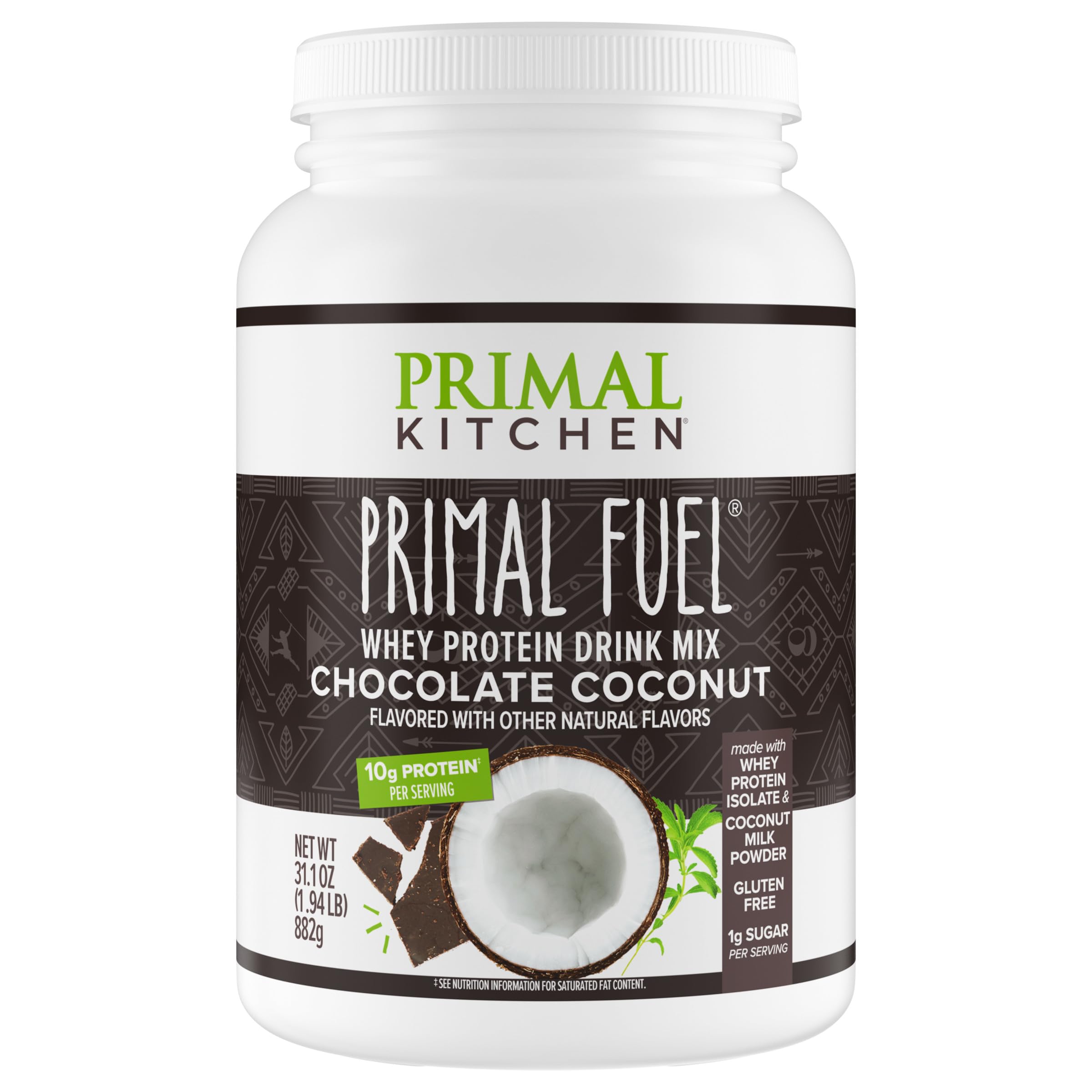 Primal Kitchen Primal Fuel Chocolate Whey Protein Powder – 1.94 Pounds
