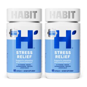 Habit Stress Relief Supplement 2 Relaxation Formulas Capsule – 120 capsules