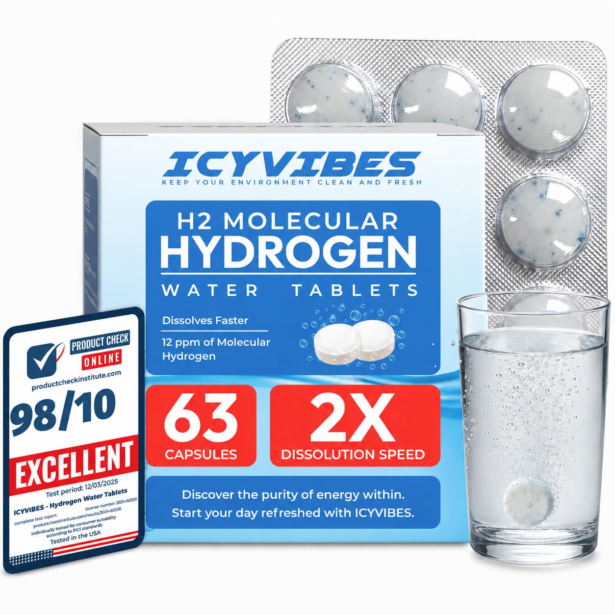 Premium Mineral Hydrogen Water Tablets Magnesium – 2 tablets