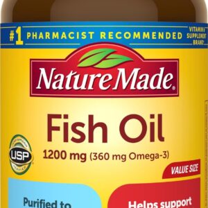 Nature Made Fish oil omega-3 1200 mg Softgel – 150 softgels